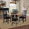 International Concepts 42 in. Dual Drop Leaf Table with 4 Slat Back Dining Chairs - 5 Piece Dining Set K01-42DP-C46-265-4 - alternate 3